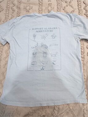 Support Alabama Agriculture Graphic Tee - Light Blue